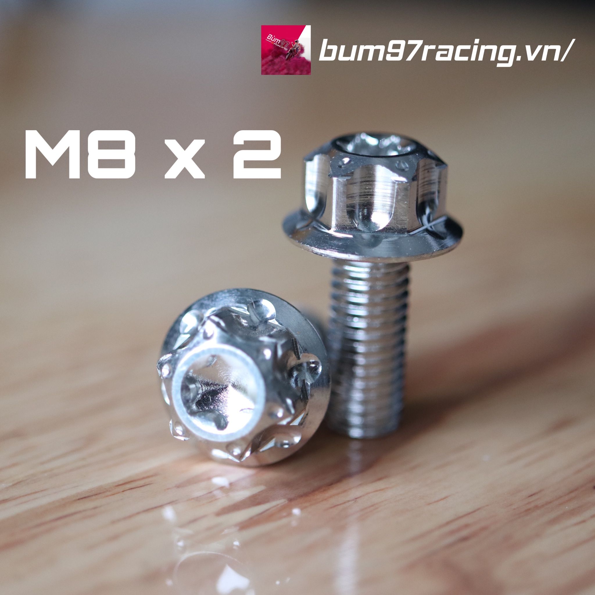 Ốc Salaya Inox M8 x 2 – Bùm 97 Racing | Bùm TV