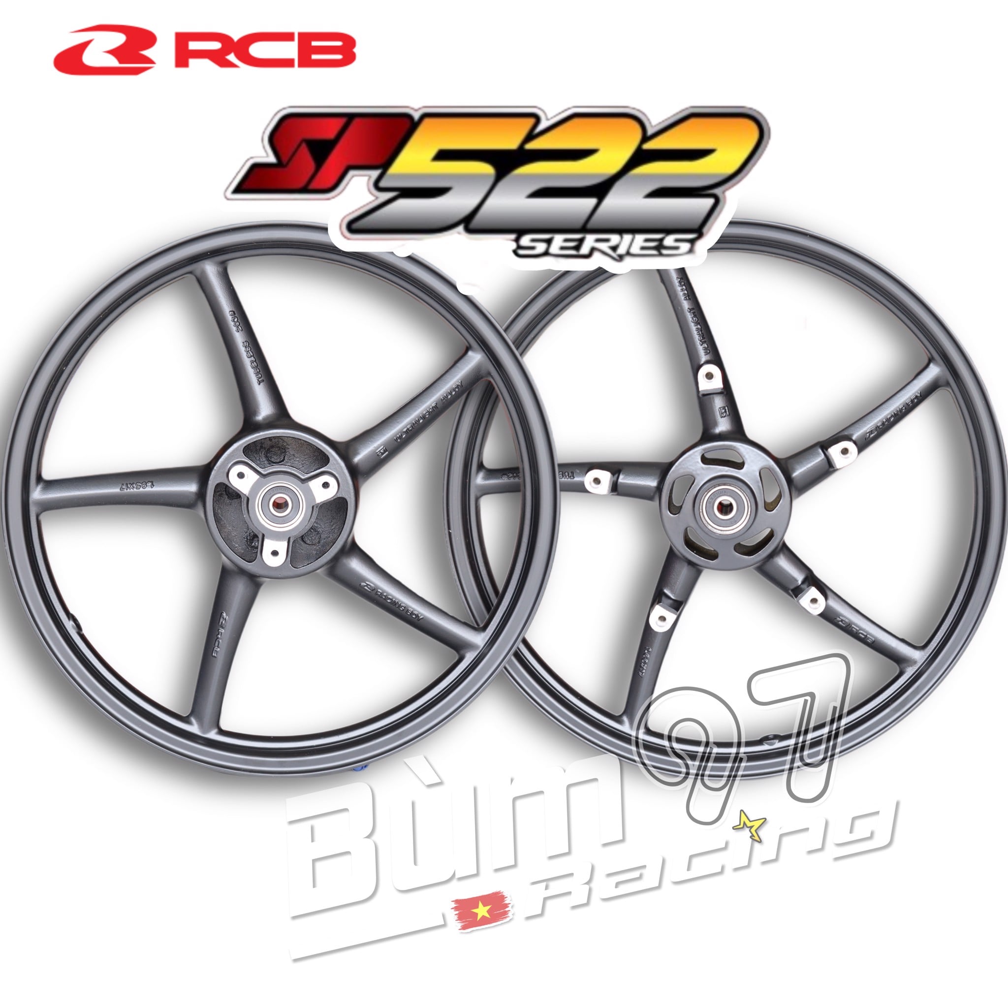 Mâm RCB 5 Cây SP522 Chính Hãng 1.6-1.85 cho Satria