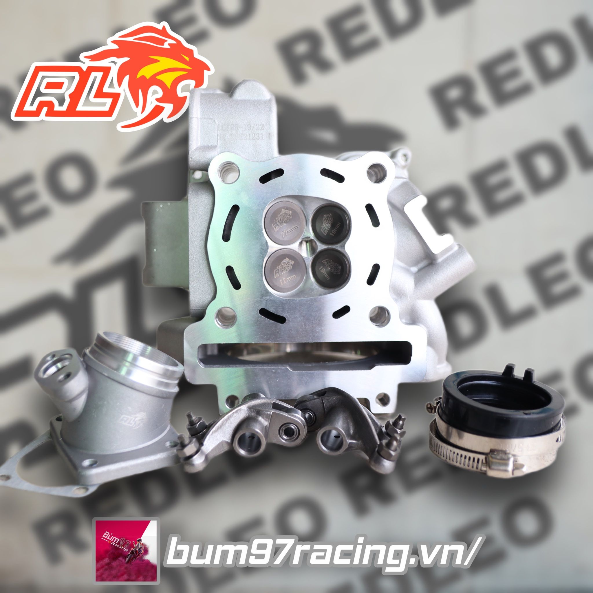 Đầu REDLEO CNC Porting Head + Rocker ARM 19/22 – Bùm 97 Racing | Bùm TV