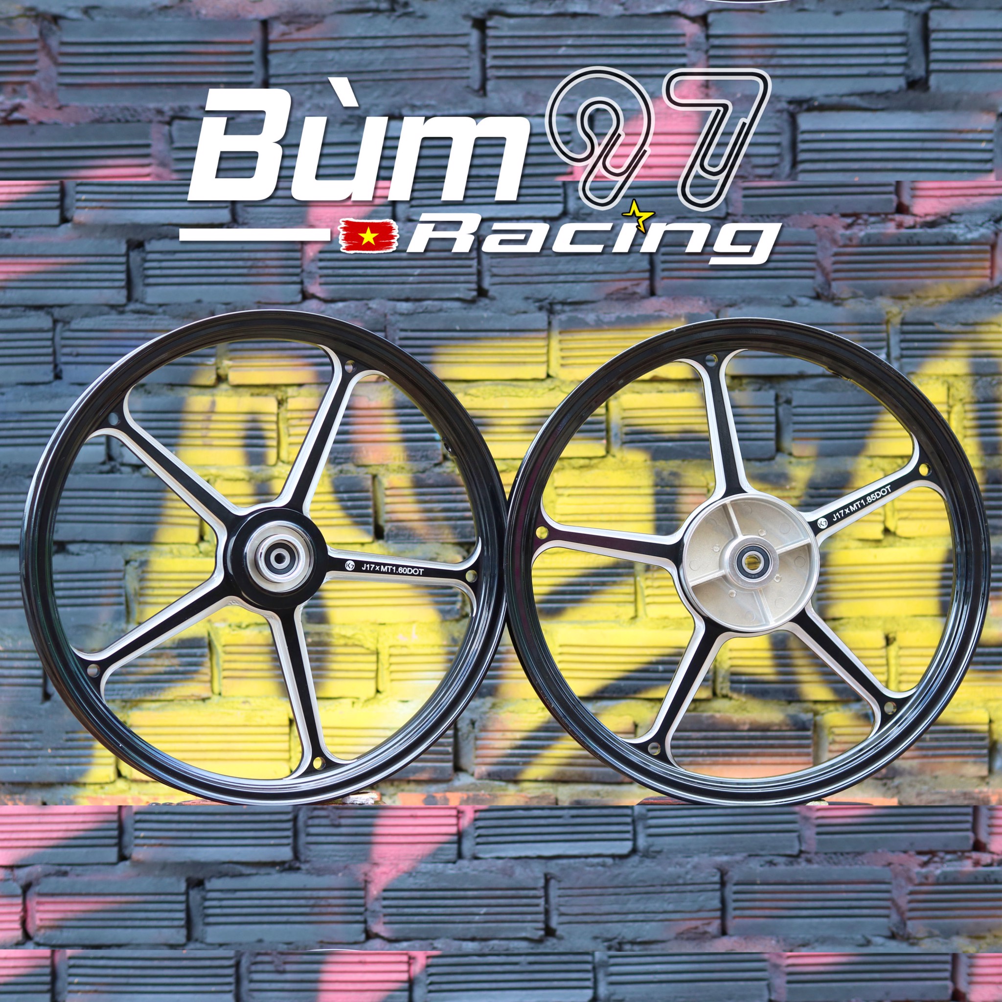 Mâm K7 Cnc Chính hãng size 1.6-1.85 cho Exciter 150