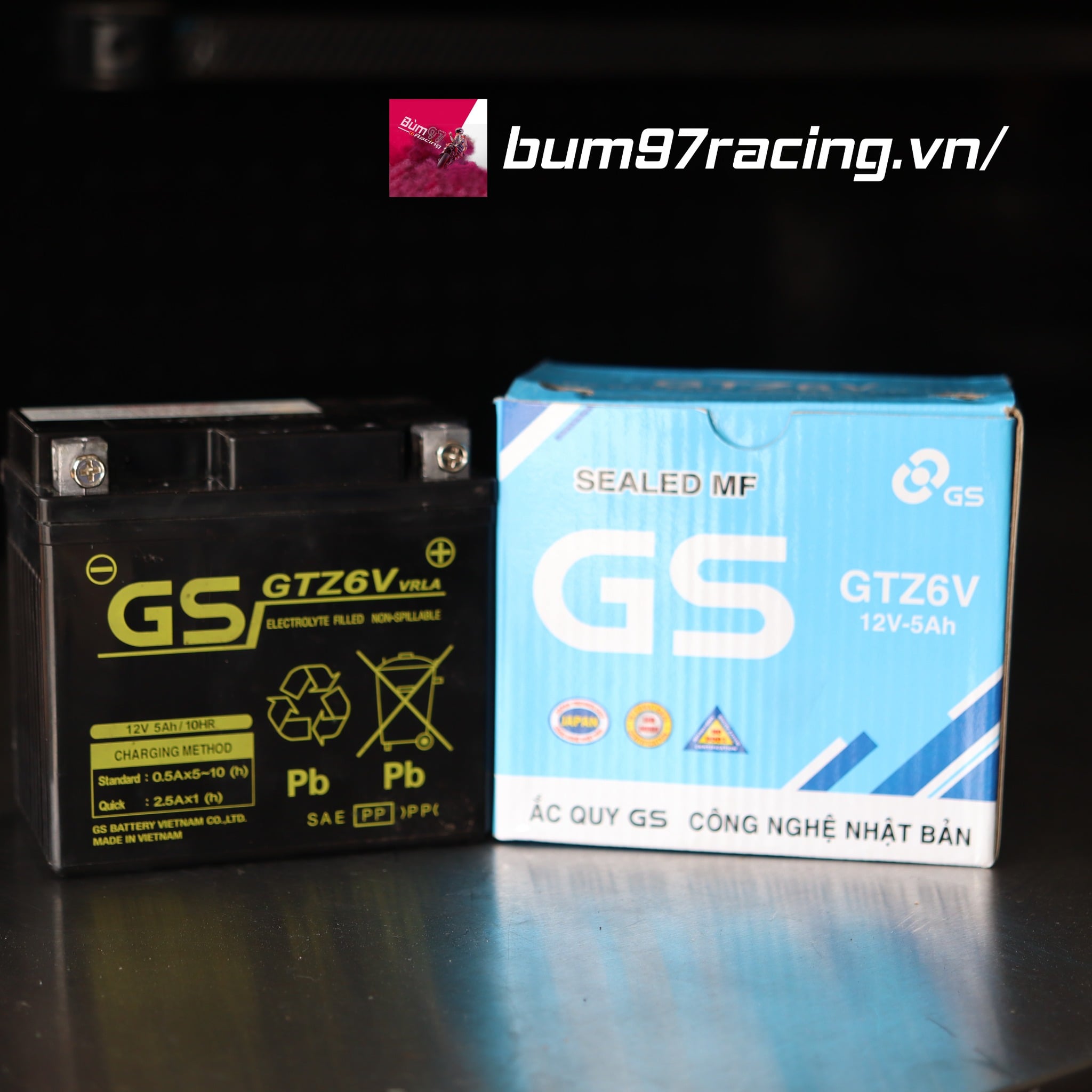 Bình Ắc Quy GS Chính Hãng Cho Xe Máy