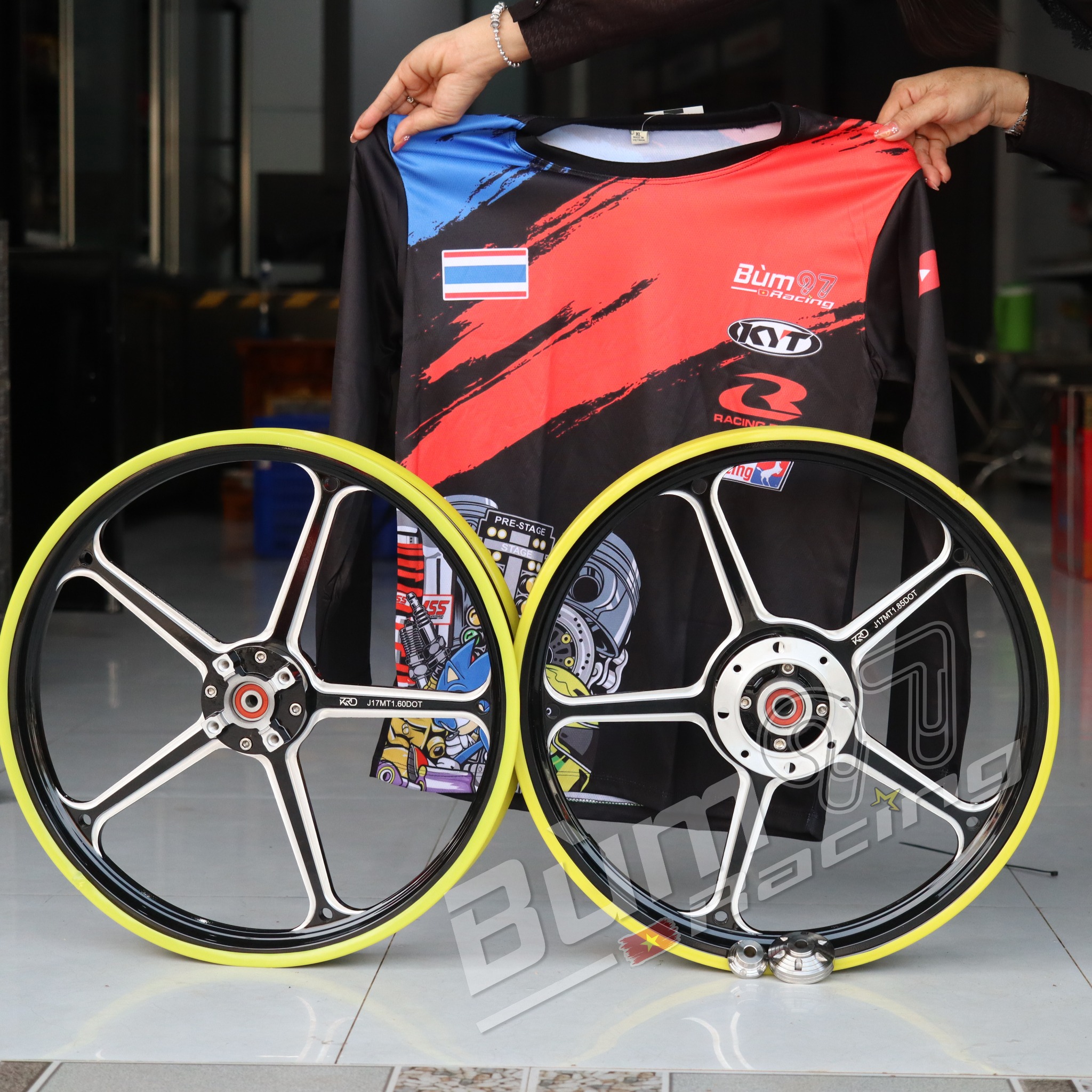 Mâm K7 Cnc Chính hãng size 1.6-1.85 cho Exciter 150