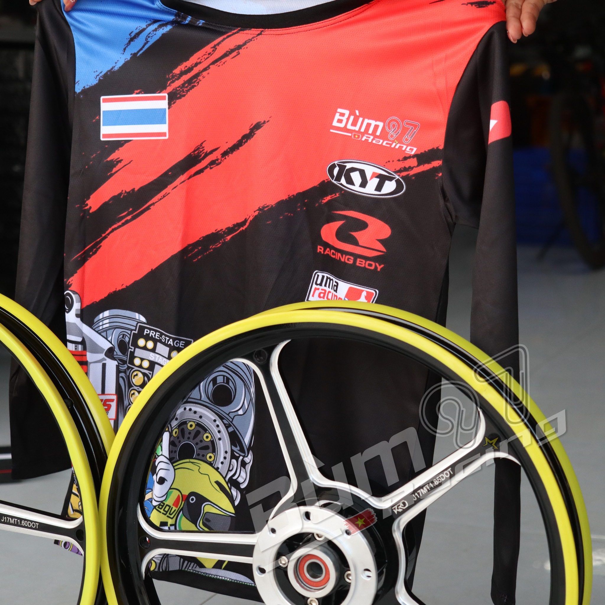 Mâm K7 Cnc Chính hãng size 1.6-1.85 cho Exciter 150