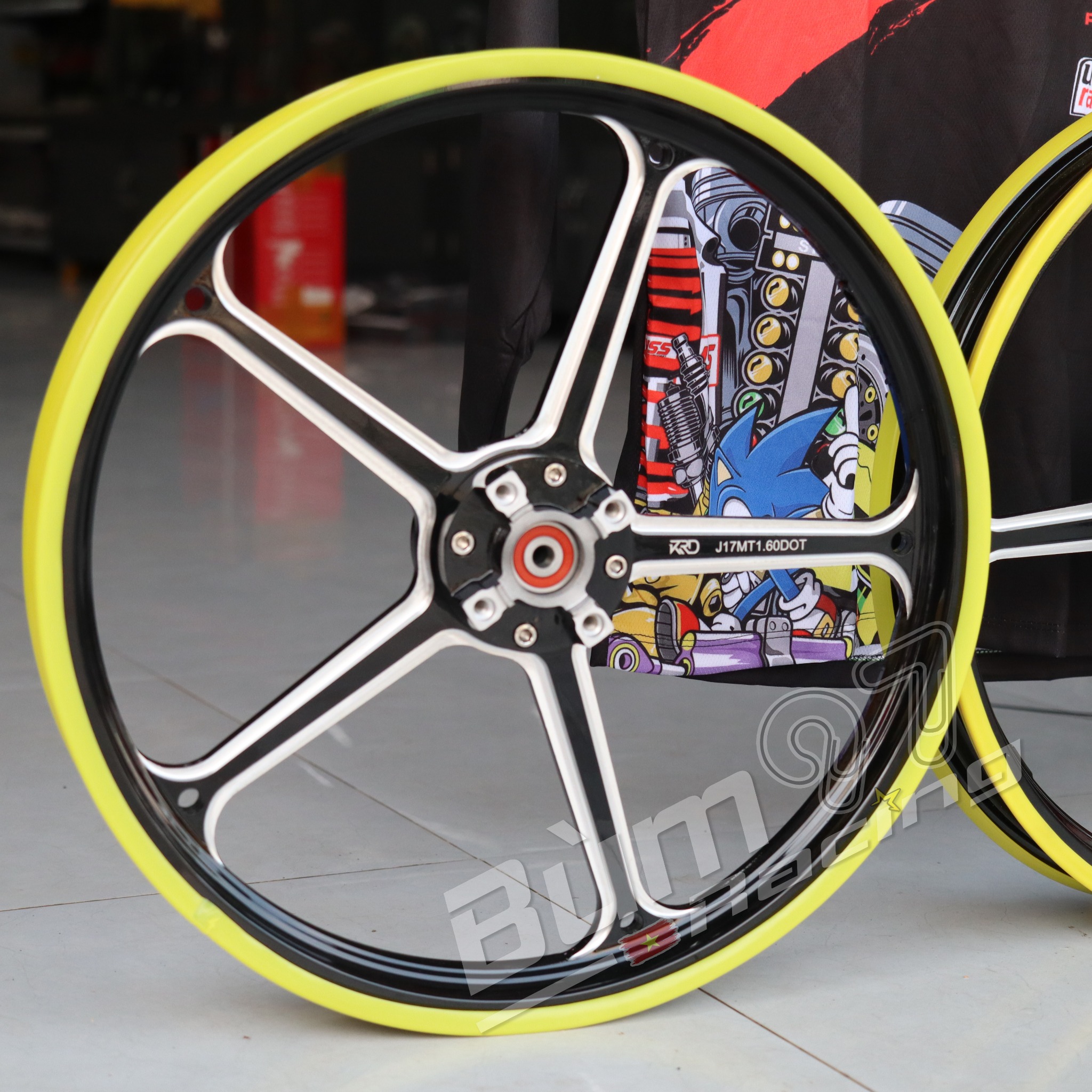 Mâm K7 Cnc Chính hãng size 1.6-1.85 cho Exciter 150