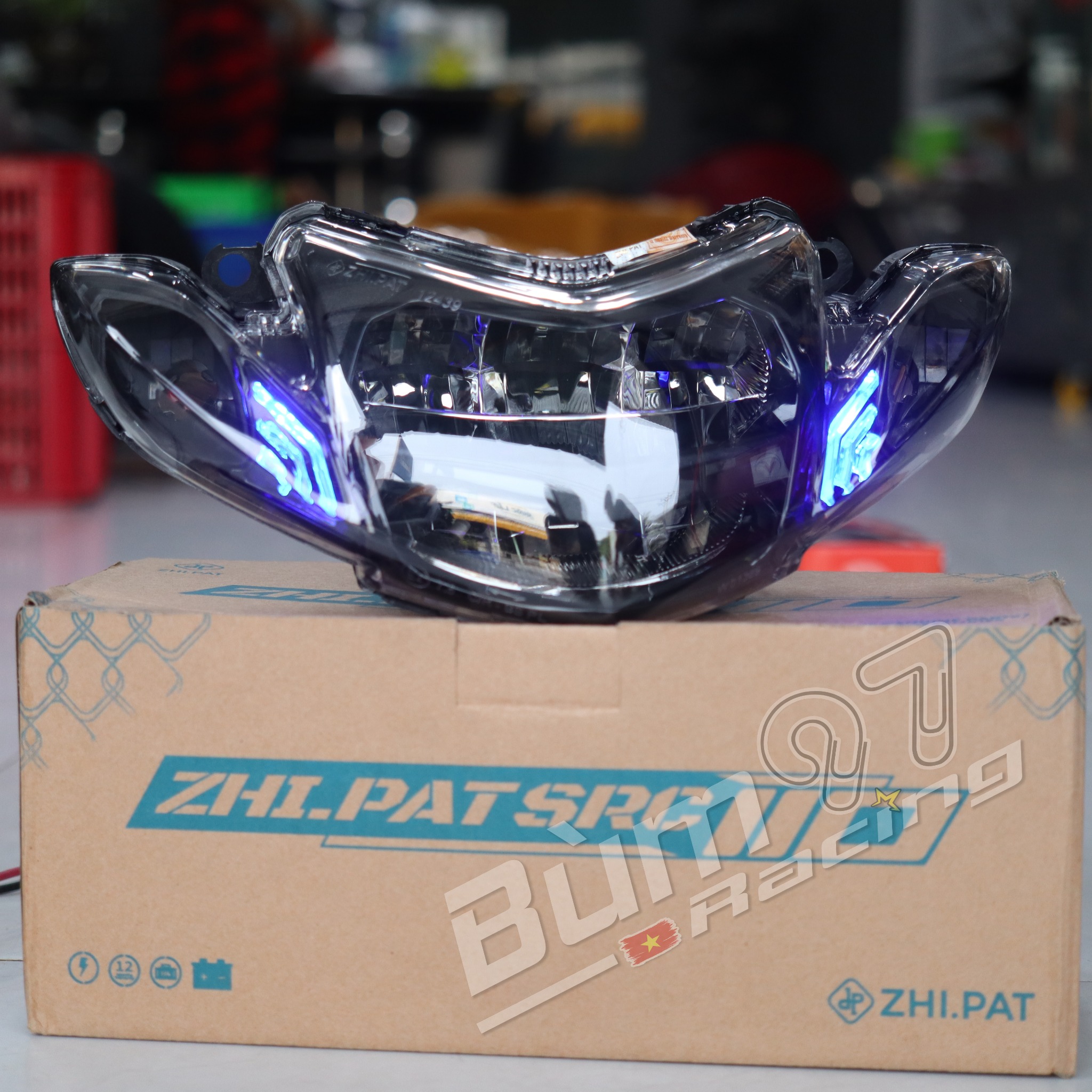 Đèn Pha Led Sirius ZHI.PAT Chóa Đèn Led Sirius RC 2 Tầng