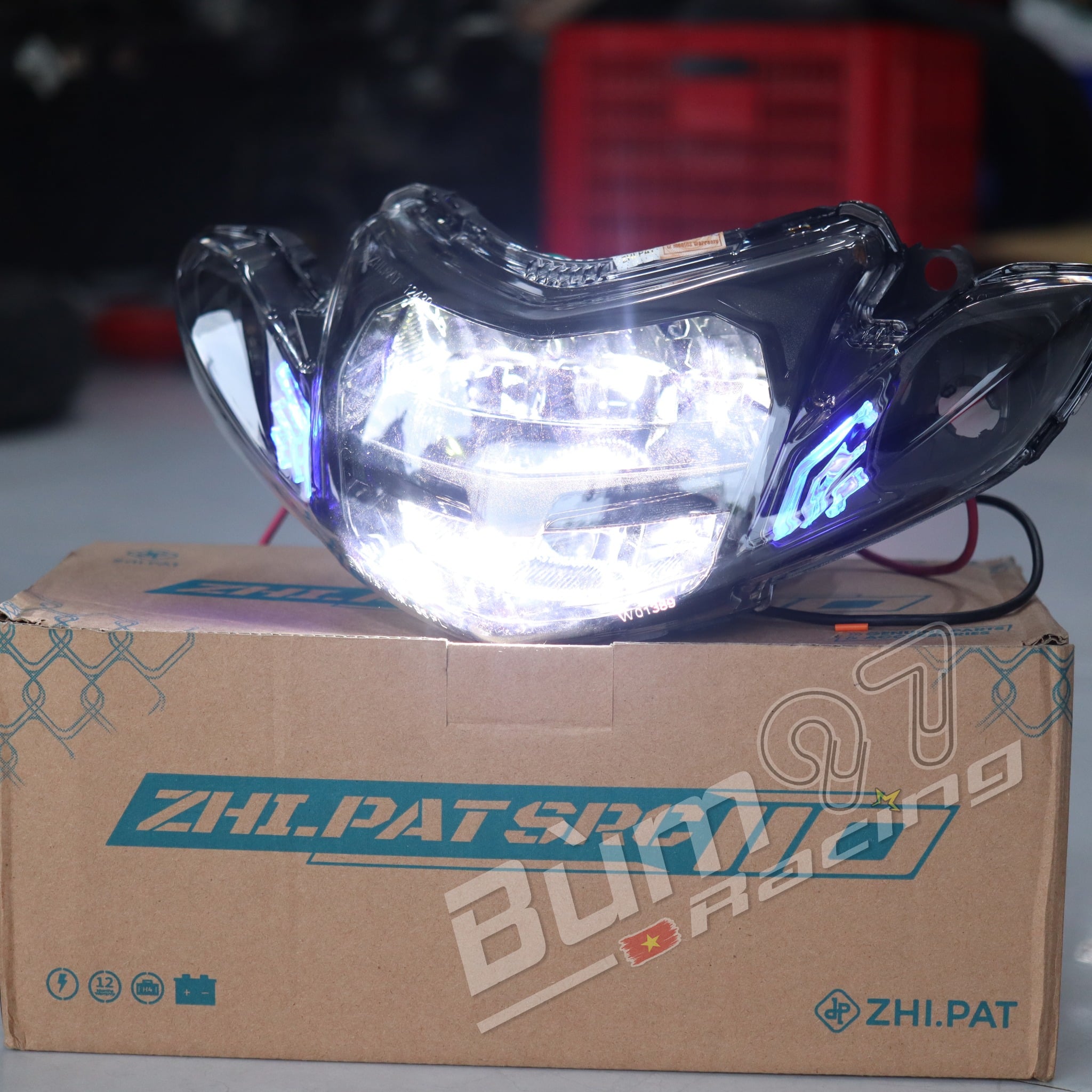 Đèn Pha Led Sirius ZHI.PAT Chóa Đèn Led Sirius RC 2 Tầng