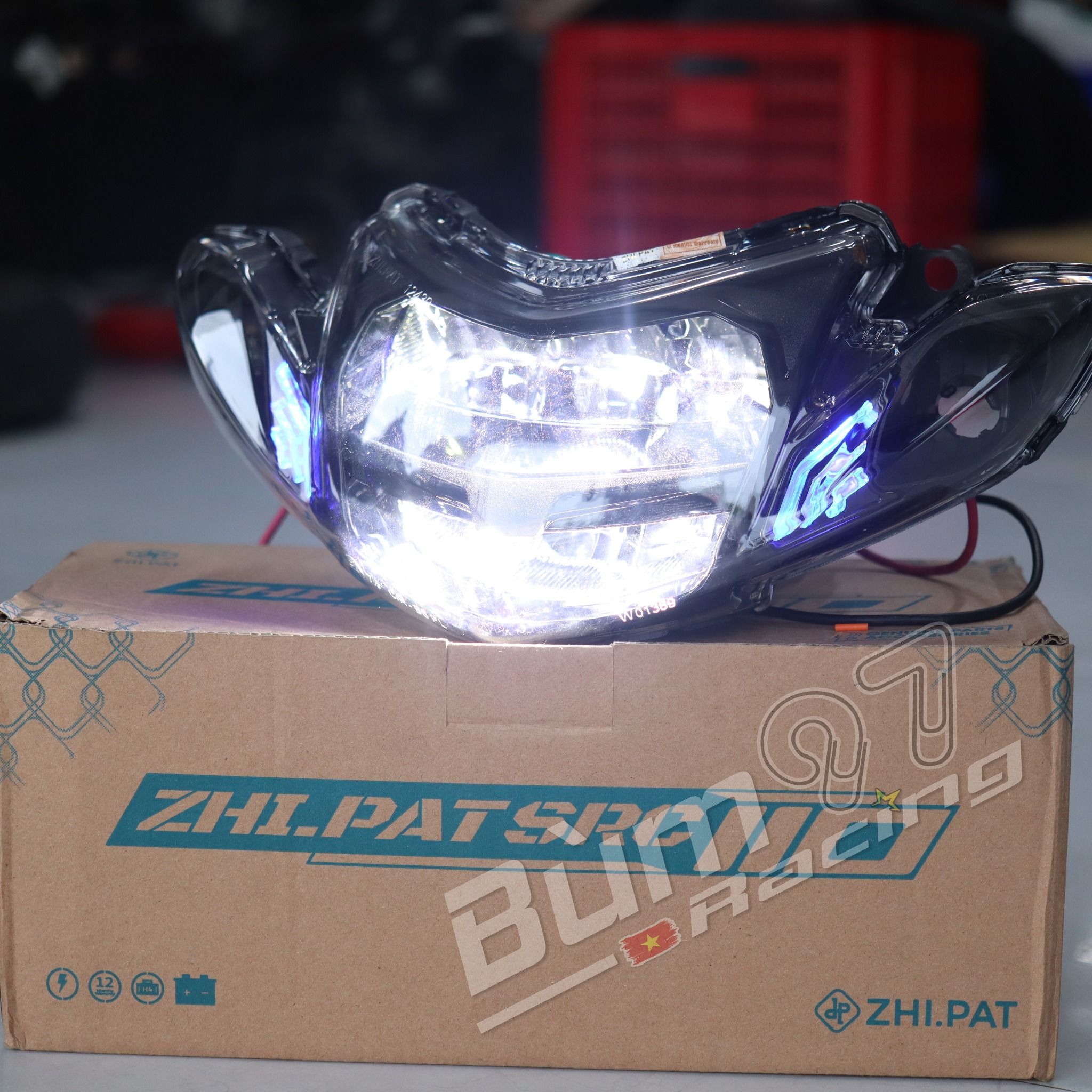 Đèn Pha Led Sirius ZHIPAT Chóa Đèn Led Sirius RC 2 Tầng Chính Hãng Zhi ...