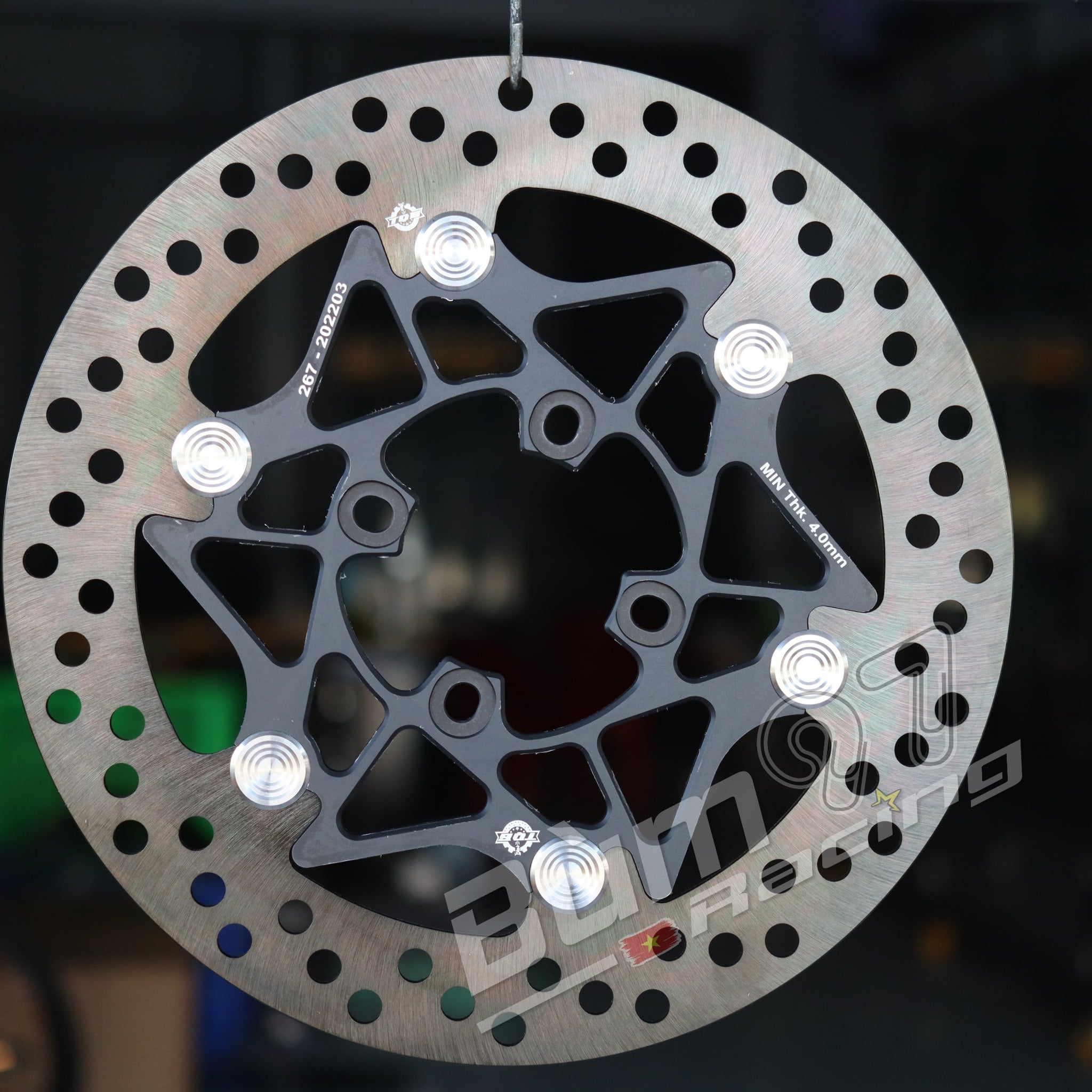 Đĩa Nhôm CNC TQ6 267mm 4 Lỗ