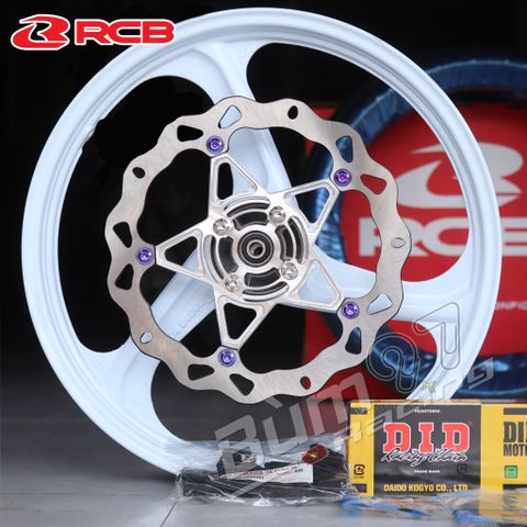  Set Mâm RCB SP399 1.6-1.85 Cho Satria | Vỏ Michelin Moto GP 