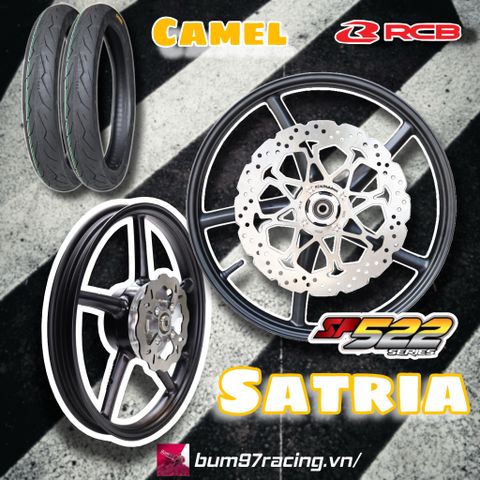  Set Mâm RCB SP522 1.4-1.6 Satria Đĩa X1R + Vỏ Camel [ Bản Đóng Cùi ] 