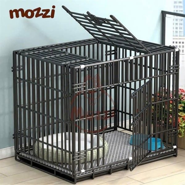 Chuồng sơn tĩnh điện loại 1 nan dày màu đen vân đá cho chó mèo