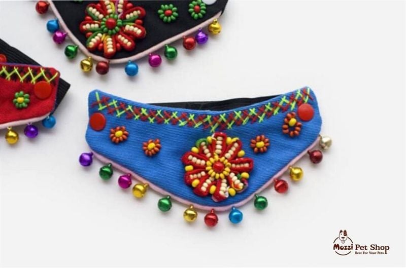Yếm cổ chó mèo thổ cẩm