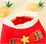  Đầm Noel Nơ Bánh quy chân váy sọc caro 