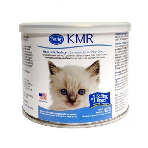 Sữa bột KMR Kitten Milk Replacer Powder PetAg Lon 170g 340g 749g cho mèo sơ sinh