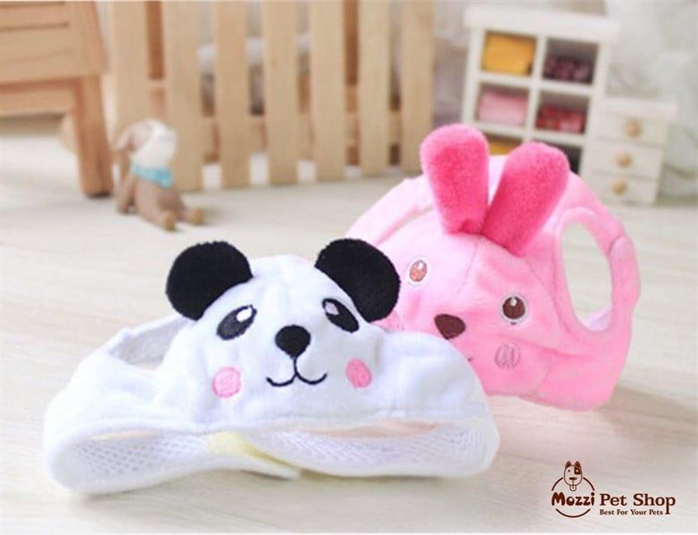 Nón vải hở tai hình thú dễ thương cho chó mèo