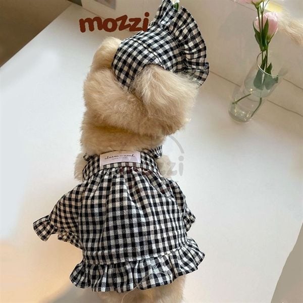 Đầm caro 3 món Hipidog cho chó mèo