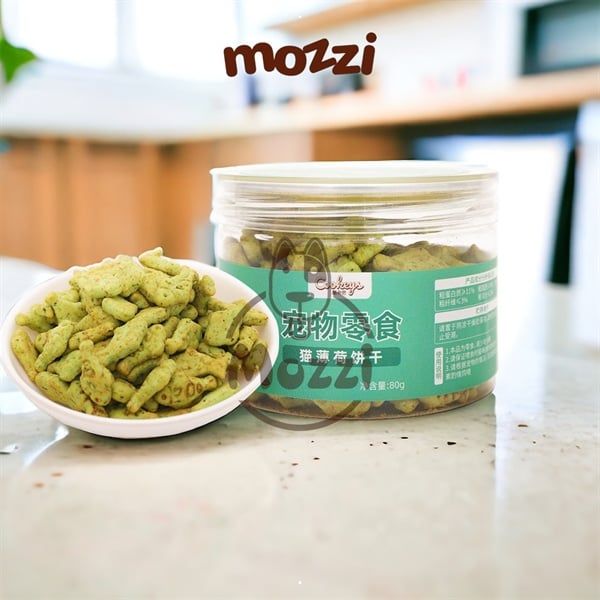 Snack cho mèo Bánh quy cá Catnip cỏ mèo QC