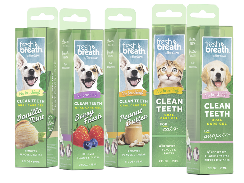 Gel nhỏ sạch răng miệng Tropiclean Fresh Breath Chai 59ml cho chó mèo