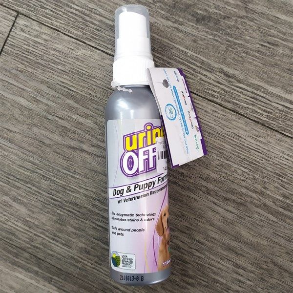  Tropiclean Urine Off Xịt Khử Mùi Và Ố Nước Tiểu Chó Nhỏ 118mly 