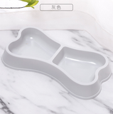  Chén ăn đôi đậu nành hình khúc xương cho chó mèo 