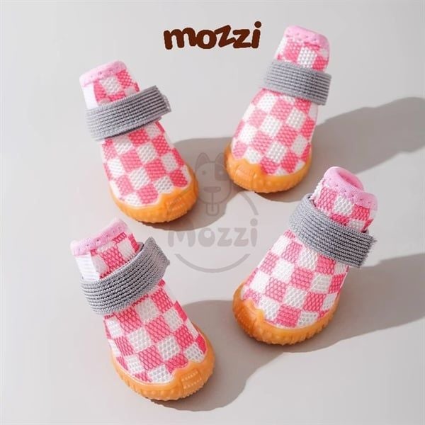 Giày vải caro đế cao su Hipidog cho chó mèo