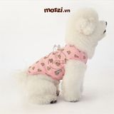  Áo ba lỗ cotton hoạ tiết mặt gấu mới 