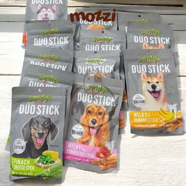 Snack cho chó Que mềm Duo Stick Jerhigh gói 50gr