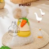  Quần áo chó mèo Áo 3 lỗ củ cà rốt 