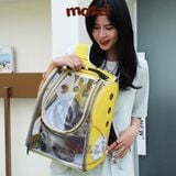  Balo Túi đựng chó mèo Trong suốt mặt kính dẻo 31x21x40cm - Ba lô 