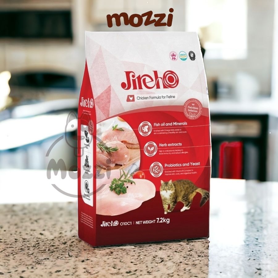 Thức ăn hạt cho mèo JirehO Hàn Quốc vị Thịt gà Cá ngừ [400g - 800g - 1.2kg - 7.2kg]