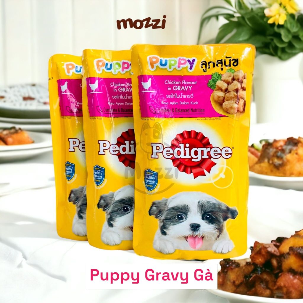 Pate cho chó Pedigree dạng sốt và nhuyễn Gói 130gr