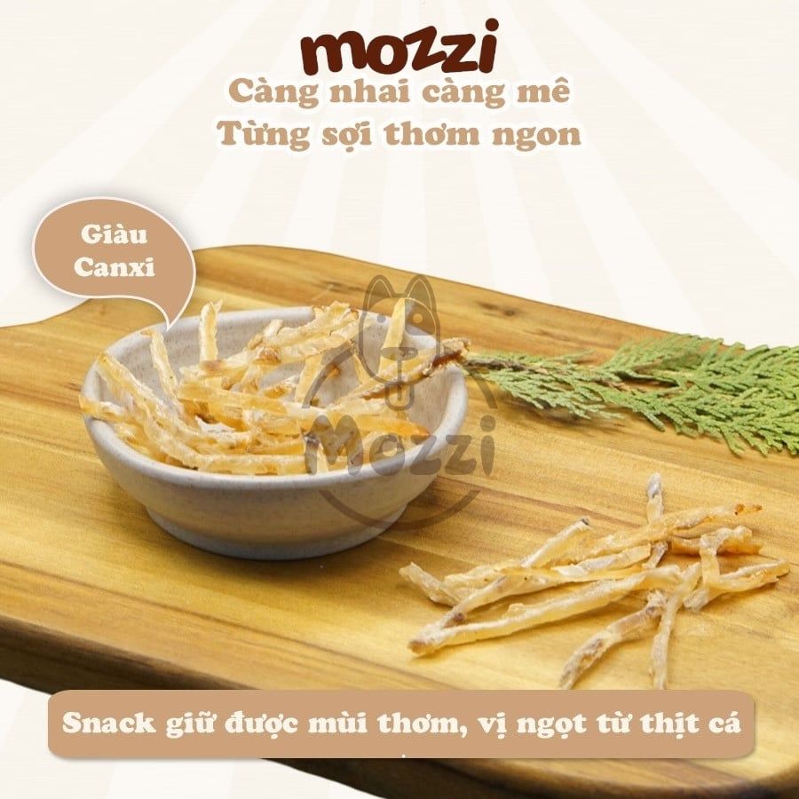 Snack cho mèo Chip Sợi gà cá CattyMan sấy mềm dẻo