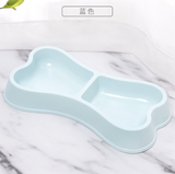  Chén ăn đôi đậu nành hình khúc xương cho chó mèo 