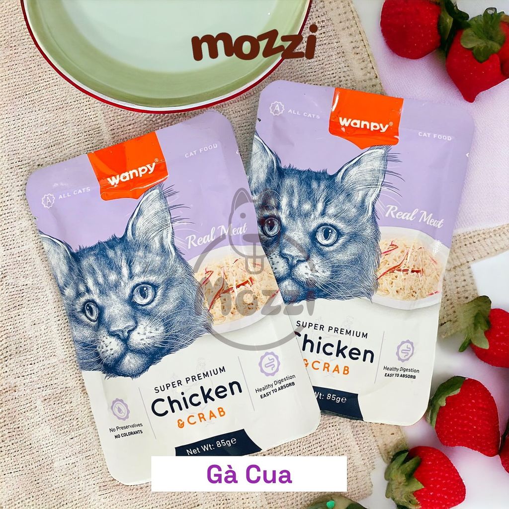 Pate cho mèo Wanpy gói 85gr