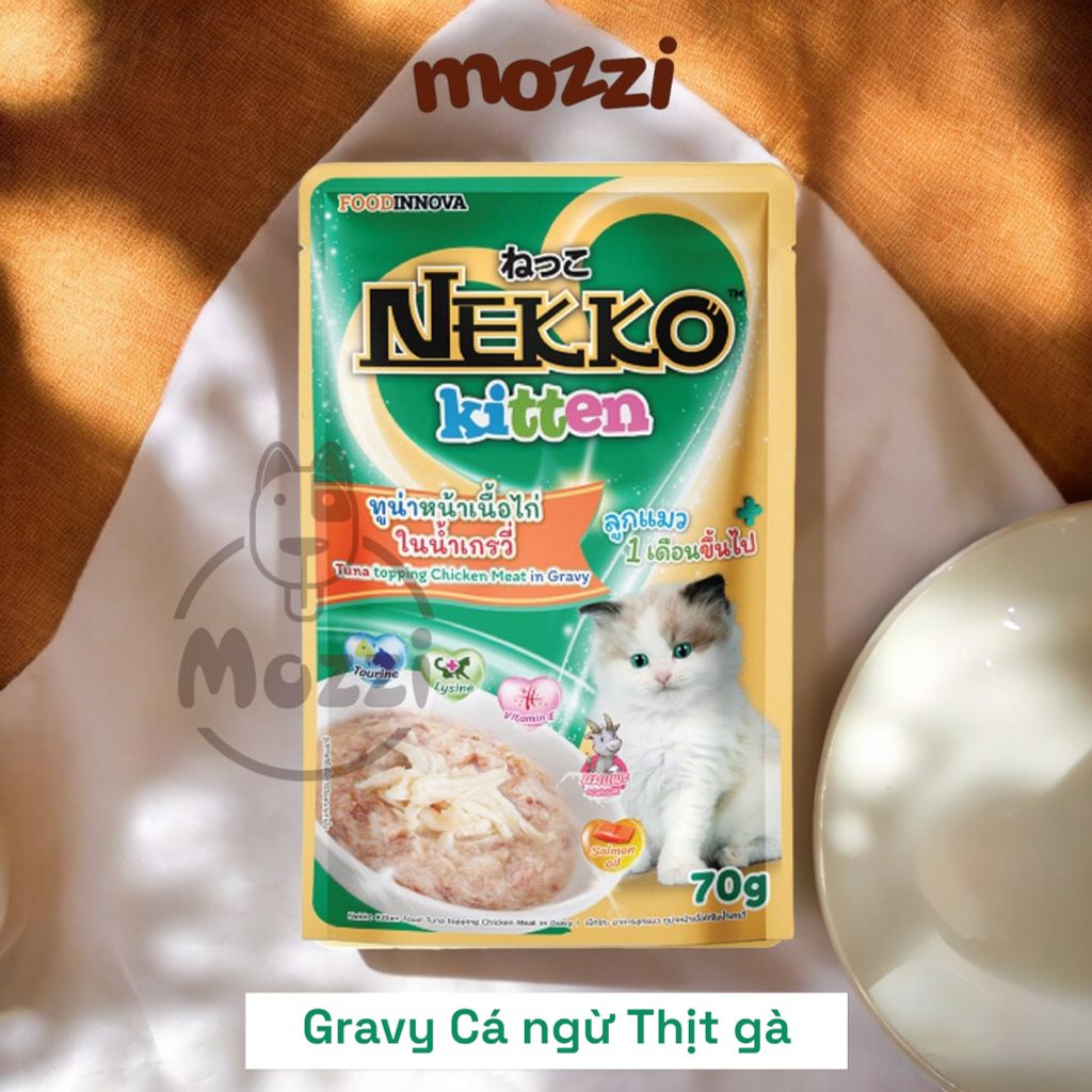 Pate cho mèo con Nekko Kitten Gói 70gr