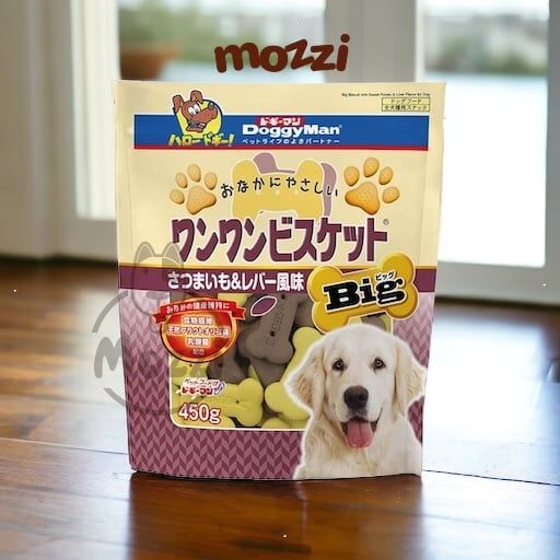 Snack cho chó Bánh quy DoggyMan vị sữa và rau củ
