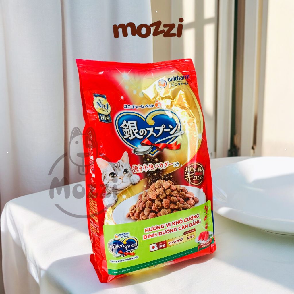 [800g - 1kg] Thức ăn hạt Silver Spoon giảm nôn trớ cho mèo | Nhật Bản