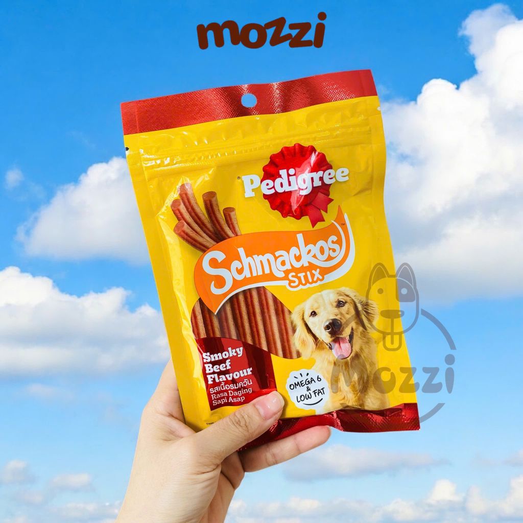 Snack cho chó Thịt xông khói Meat Jerky Schmackos Pedigree