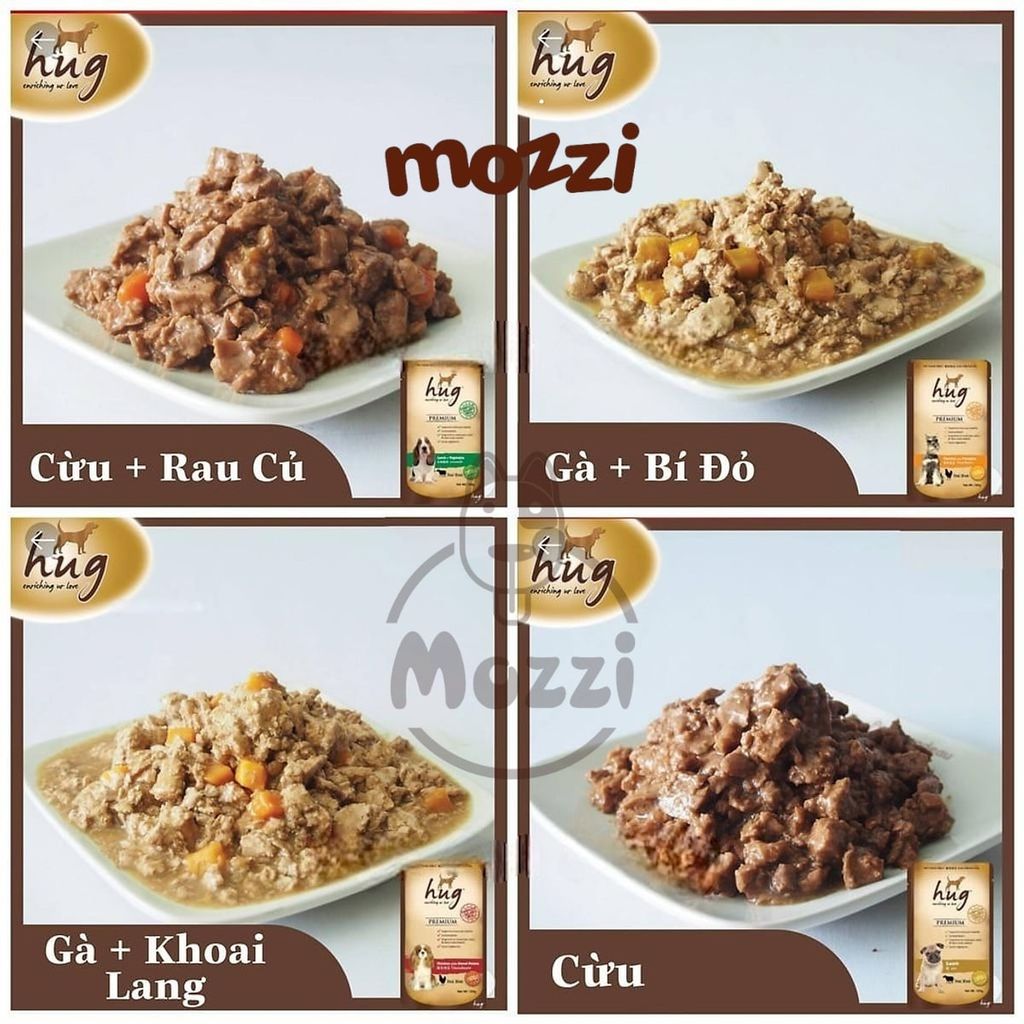 Pate cho chó Hug gói 120gr