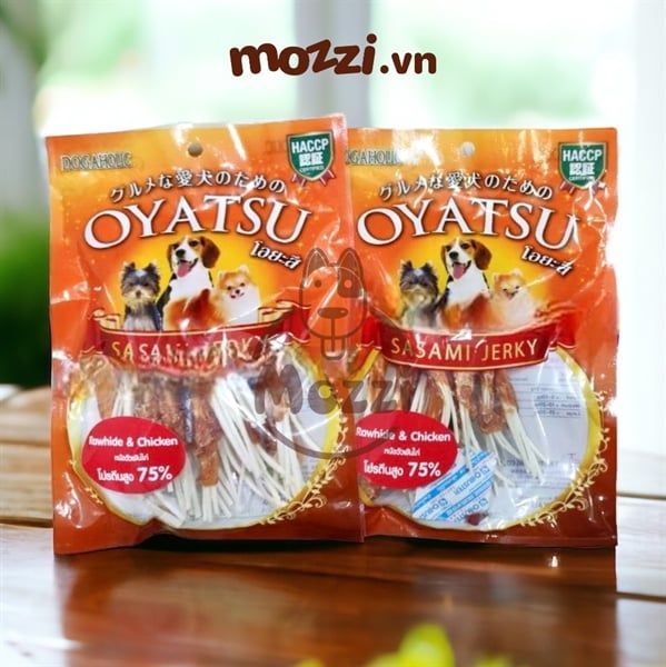 Snack cho chó Mề gà sấy Dogaholic Gói 80gr Thái Lan