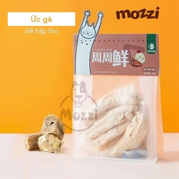 Snack cho chó mèo Thanh sữa dê Gà Bò đông khô Hipidog