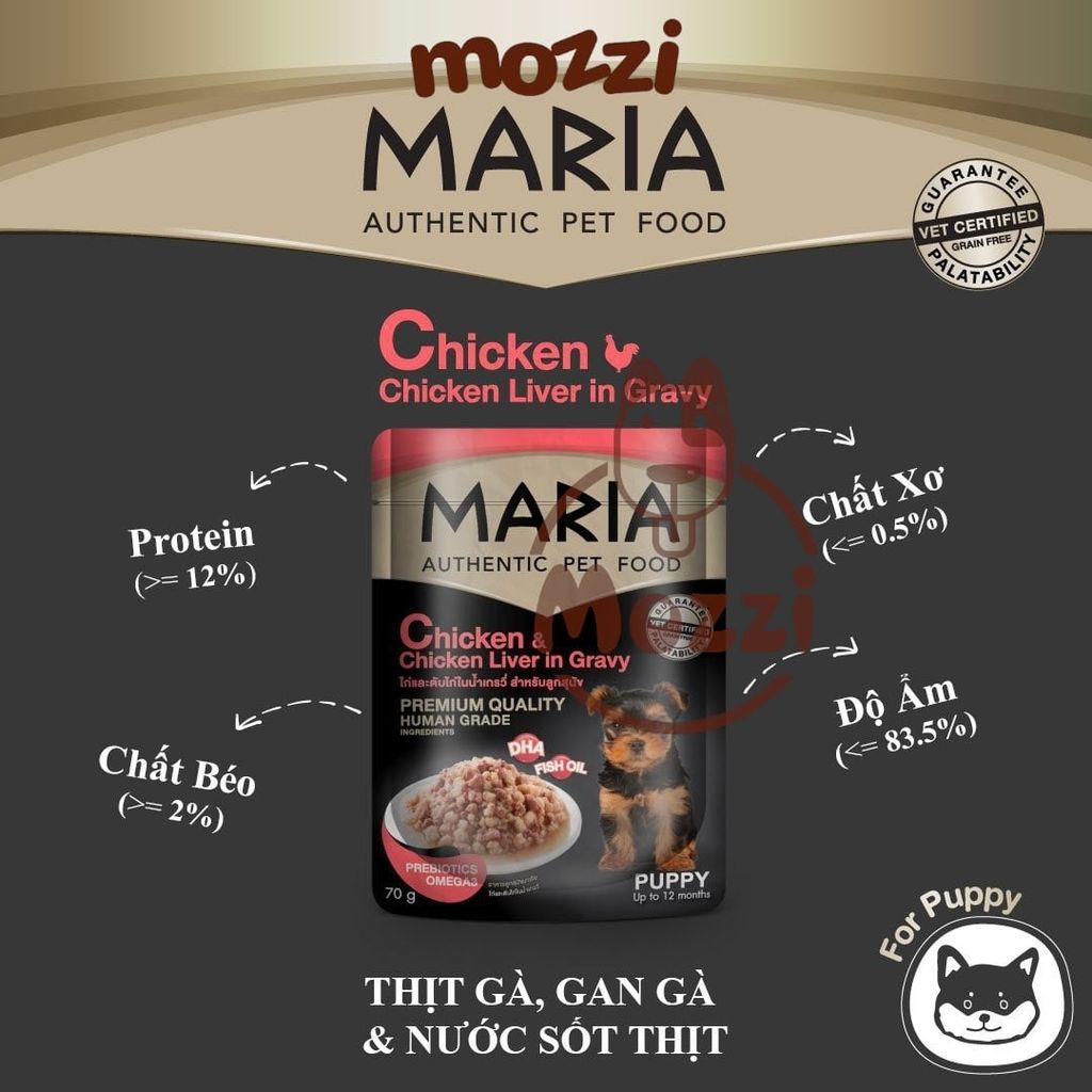 Pate cho chó Maria gói 70gr