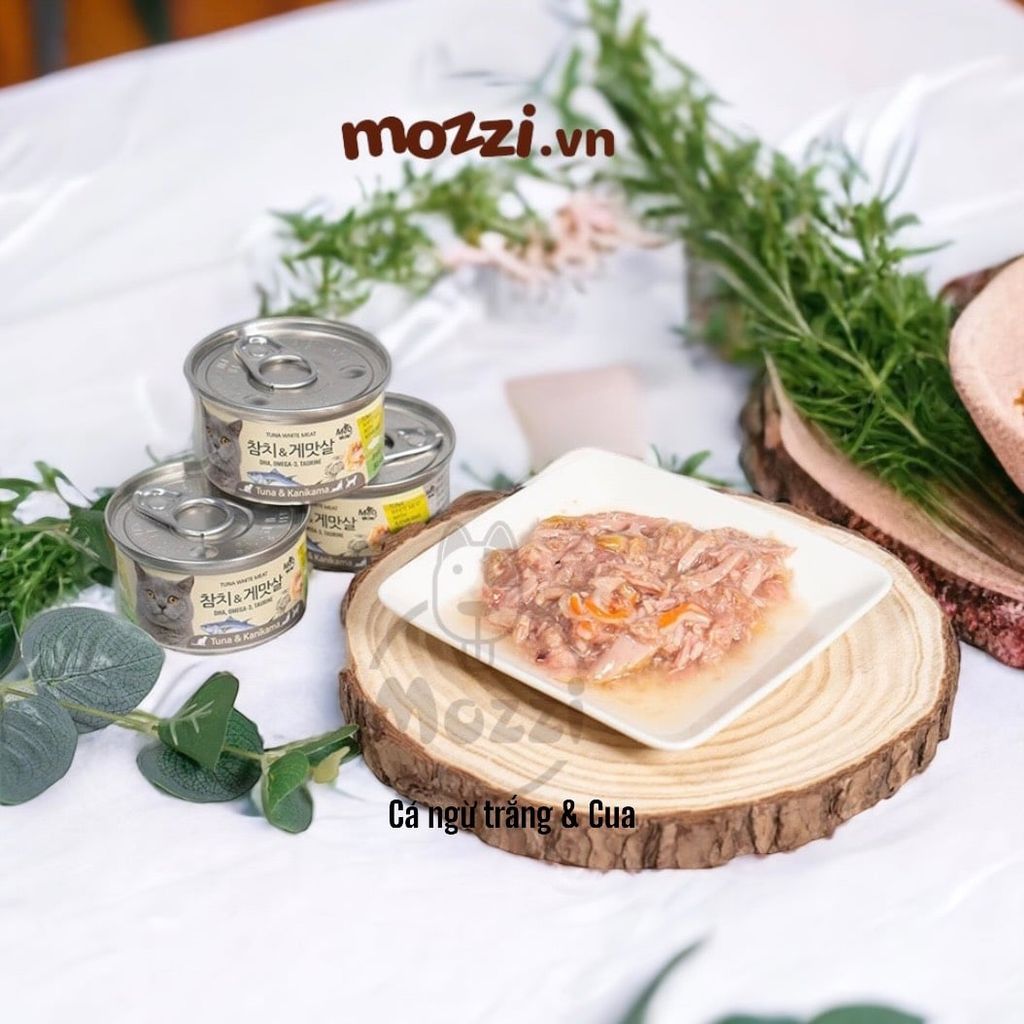 Pate cho mèo Thịt cá ngừ trắng Meowow Lon 80gr