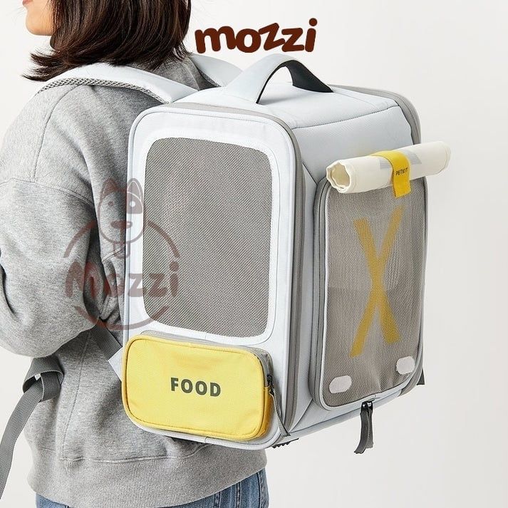 Balo Túi đựng chó mèo Petkit Xzone có khoang mở rộng 35x27x43cm