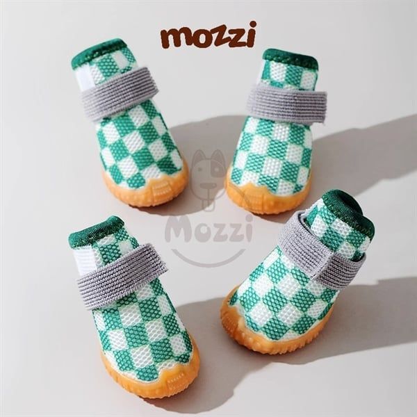 Giày vải caro đế cao su Hipidog cho chó mèo