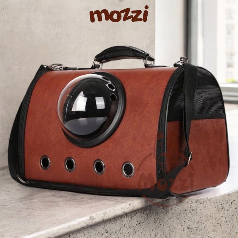 Balo Túi đựng chó mèo Phi hành gia da 44x26x31cm - Túi