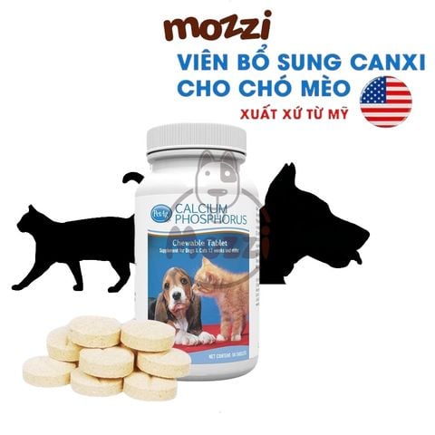  Viên bổ sung canxi Calcium Phosphorus PetAg cho chó mèo 