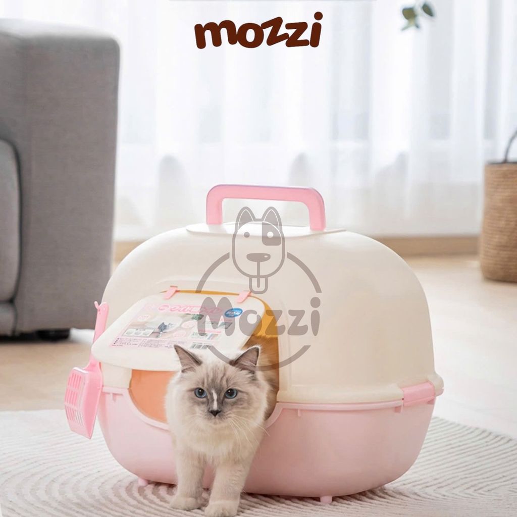 Khay cát vệ sinh cho mèo Iris Nhật Bản nhà khép kín