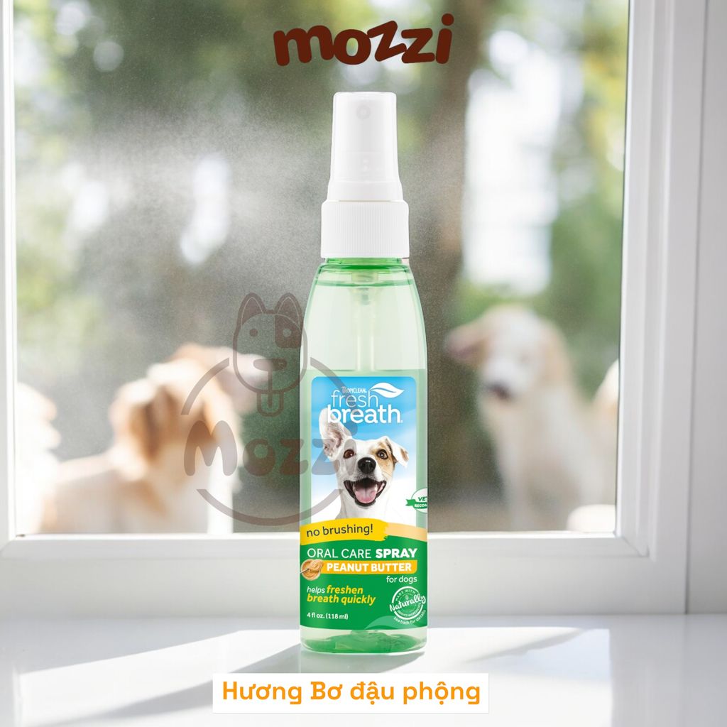 Xịt vệ sinh răng miệng Tropiclean Fresh Breath Spray Chai 118ml cho chó