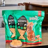  Snack cho chó Bánh quy bổ sung canxi hình cá xương tròn Thái Lan 